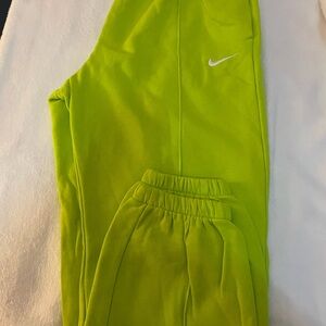 Nike women’s Lime Green Joggers